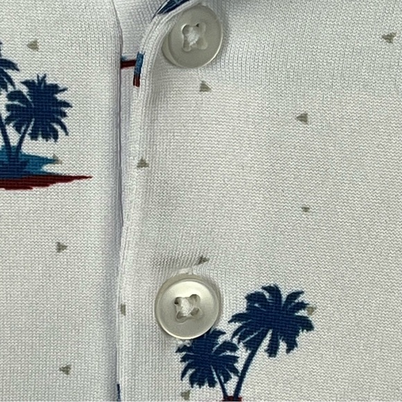 NWT Caddy Cart Performance Palm Tree Polo Shirt Size Large - Picture 4 of 16